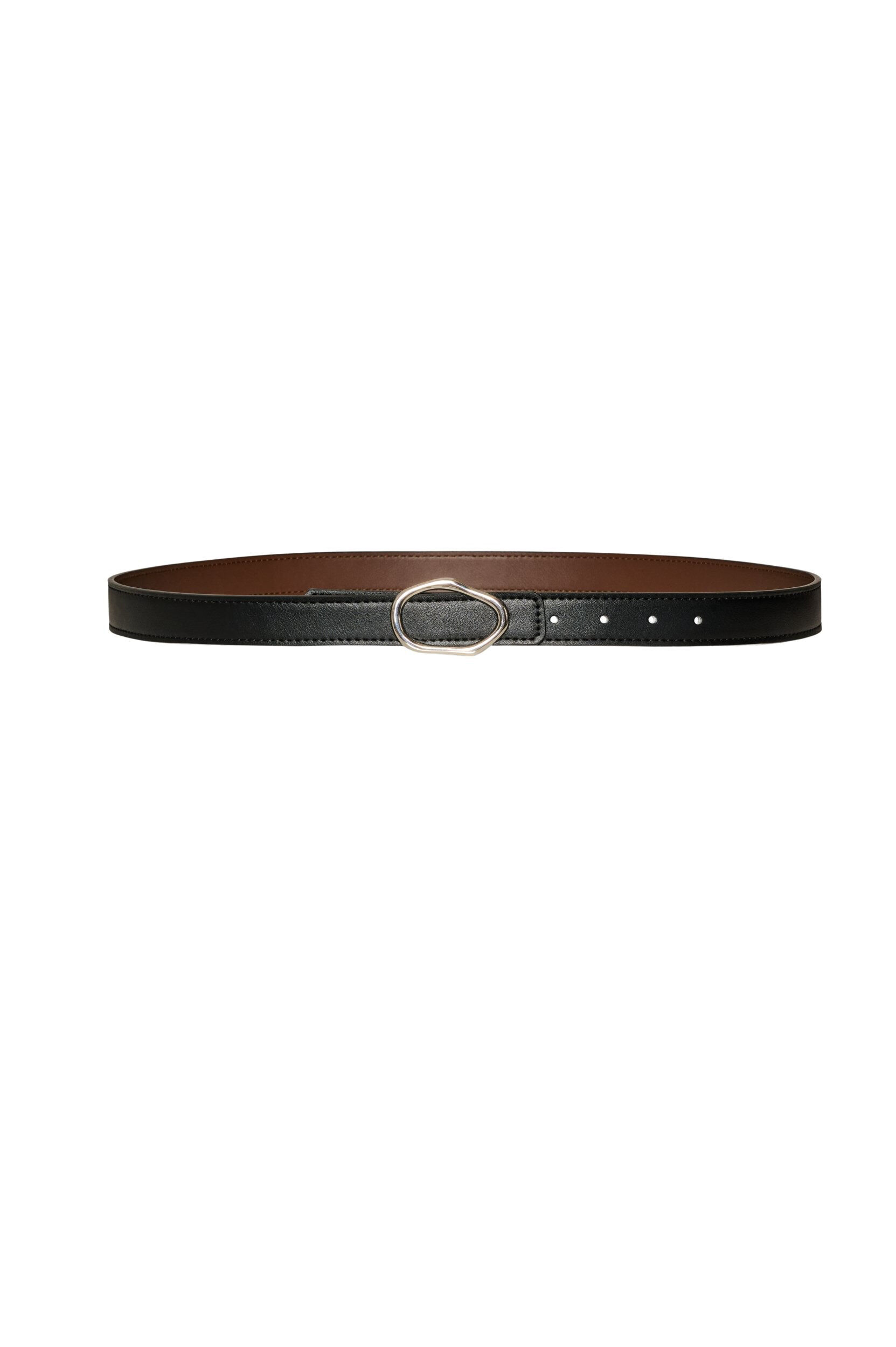 ZizziOmkeerbare riem met verwisselbare gespen, Zwart, Packshot image number 0