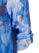 Overhemdjurk van viscose met marmerprint, Palace Blue AOP, Packshot image number 3