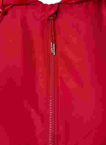 Korte jas met capuchon en verstelbare onderkant, Tango Red, Packshot image number 2