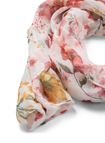 Sjaal met bloemenprint, Flower AOP, Packshot image number 1