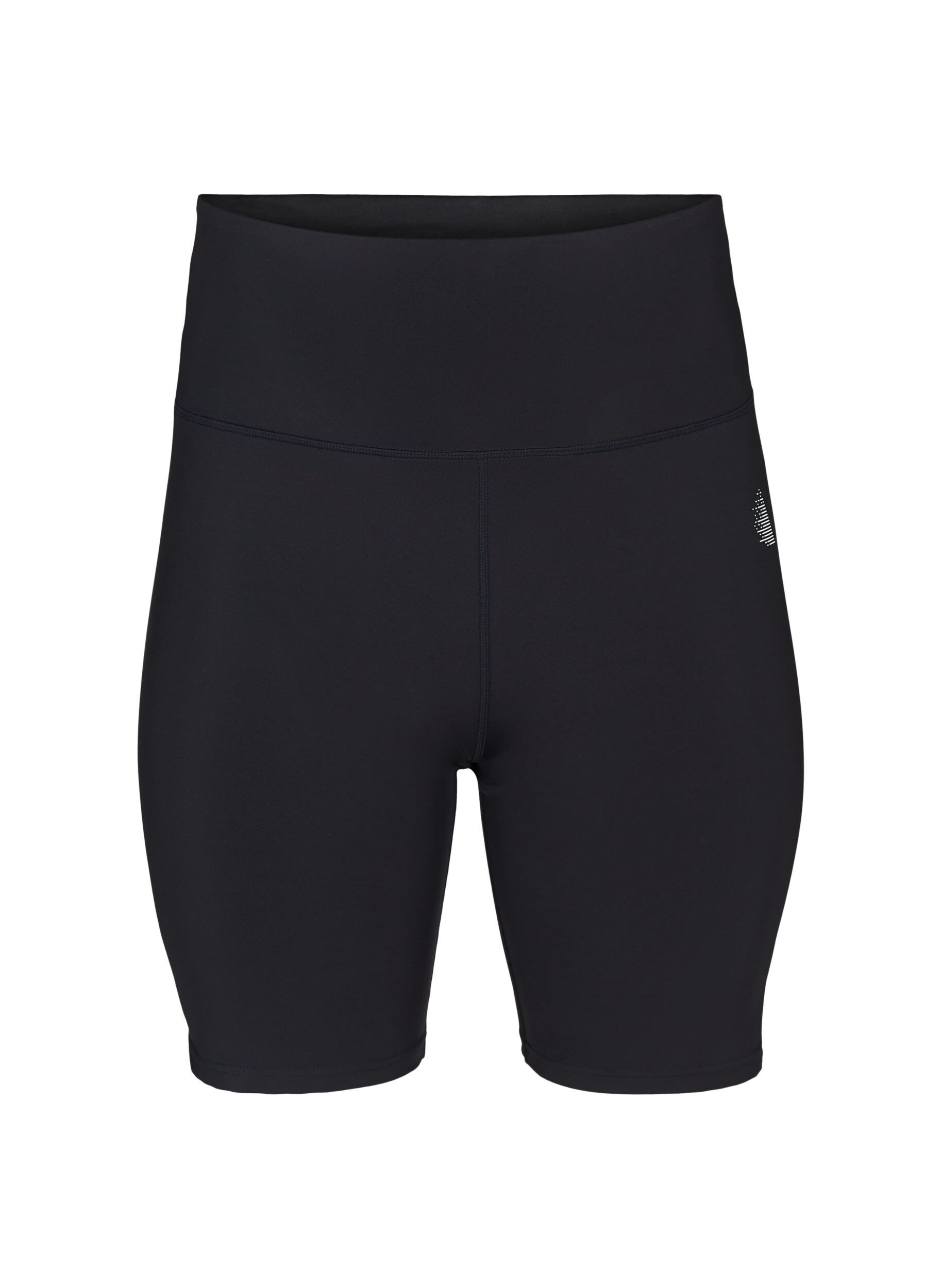 Zizzi Strakke sport shorts, Zwart, Packshot image number 0