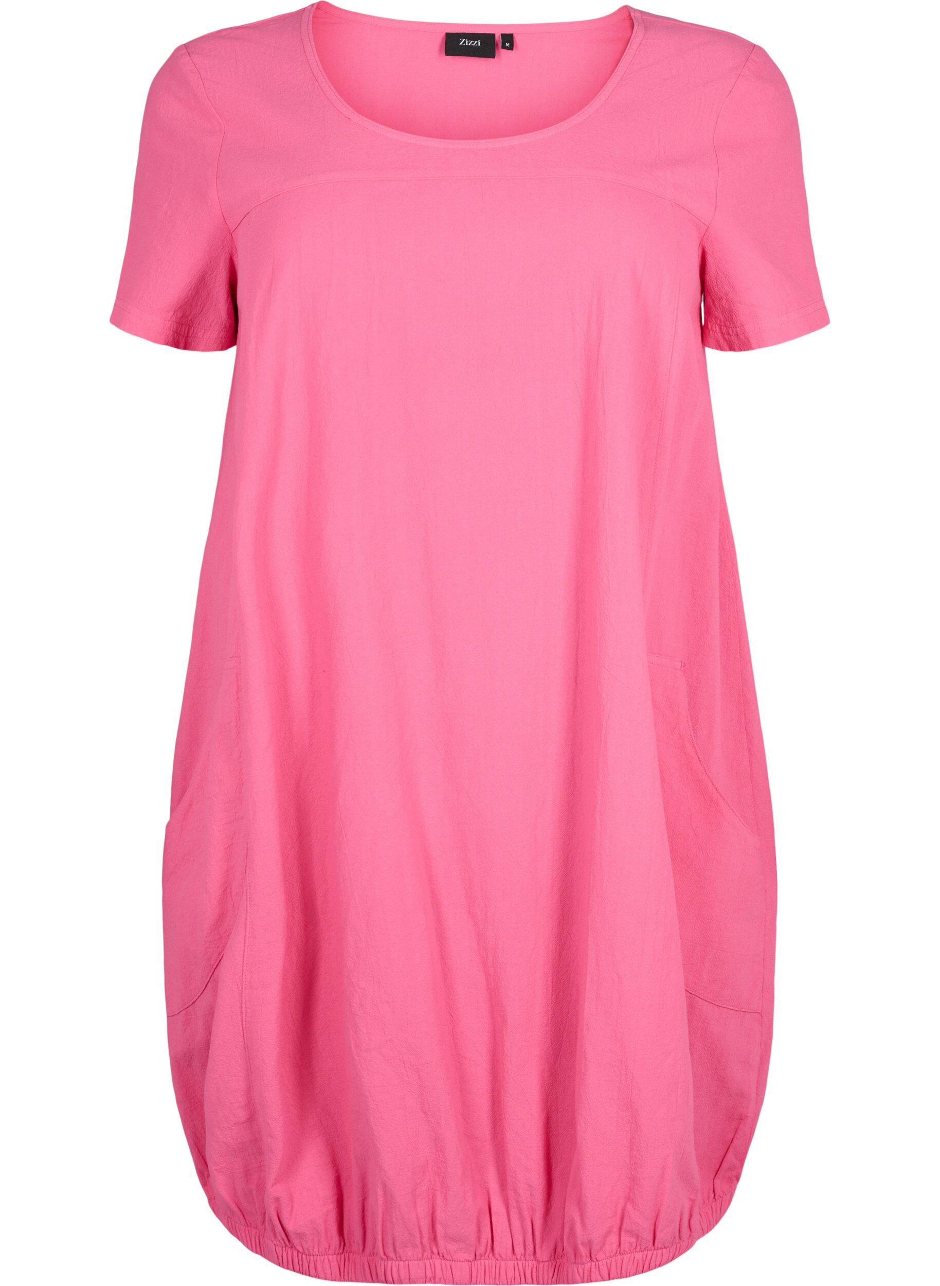 ZizziJurk van katoen met korte mouwen, Roze, Packshot image number 0