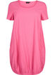Jurk van katoen met korte mouwen, Roze, Packshot image number 0