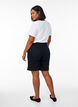 FLASH - Losse denim shorts met hoge taille, Zwart, Model image number 2