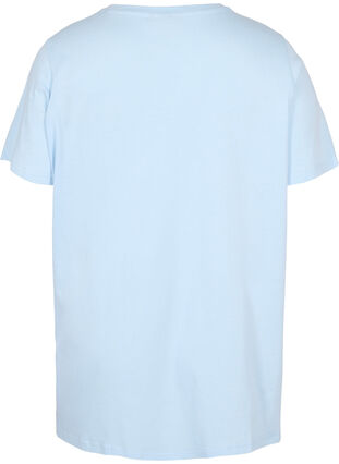 Oversized slaap t-shirt van biologisch katoen, Cashmere Blue DREAMS, Packshot image number 1