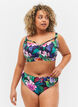 Bikinibroekje met hoge taille, Flower Print, Model image number 0