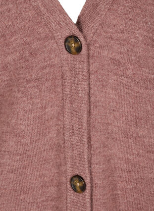 Gebreid vest met knoopsluiting, Rose Taupe Mel., Packshot image number 2
