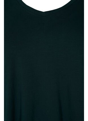 Basic t-shirt in effen kleur met katoen, Scarab, Packshot image number 2