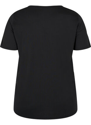 T-shirt met korte mouwen en opdruk, Black BG, Packshot image number 1