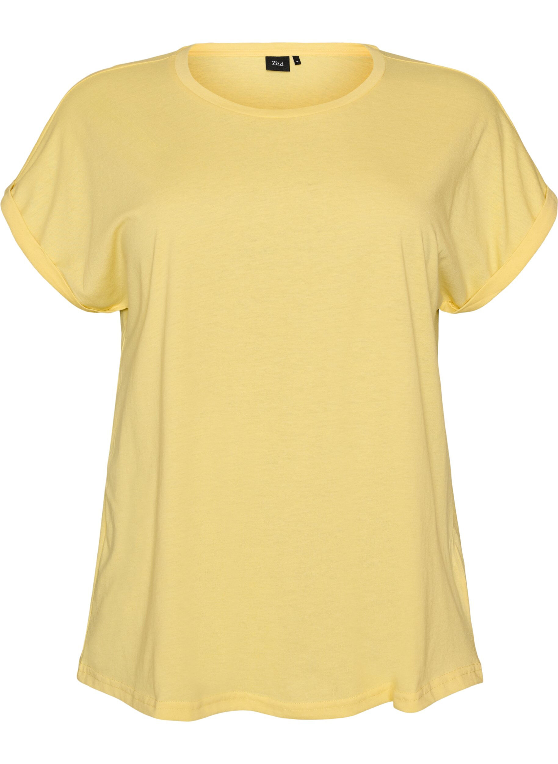 T-shirt met korte mouwen van katoenmix