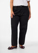 Losse jeans met gekorte lengte, Zwart, Model image number 2