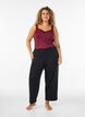 Viscose top met kanten rand, Rood, Model image number 1