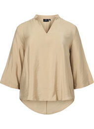 Gekleurde blouse met 3/4 mouwen, Coriander