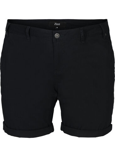 Regular fit shorts met zakken, Black, Packshot image number 0
