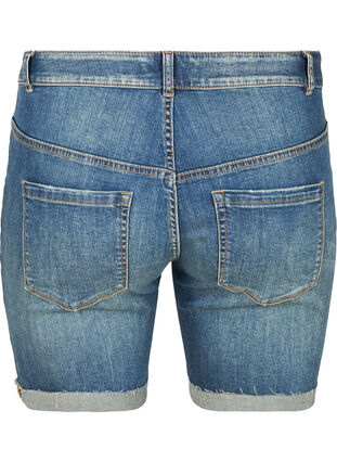 Denim shorts , Dark blue denim, Packshot image number 1