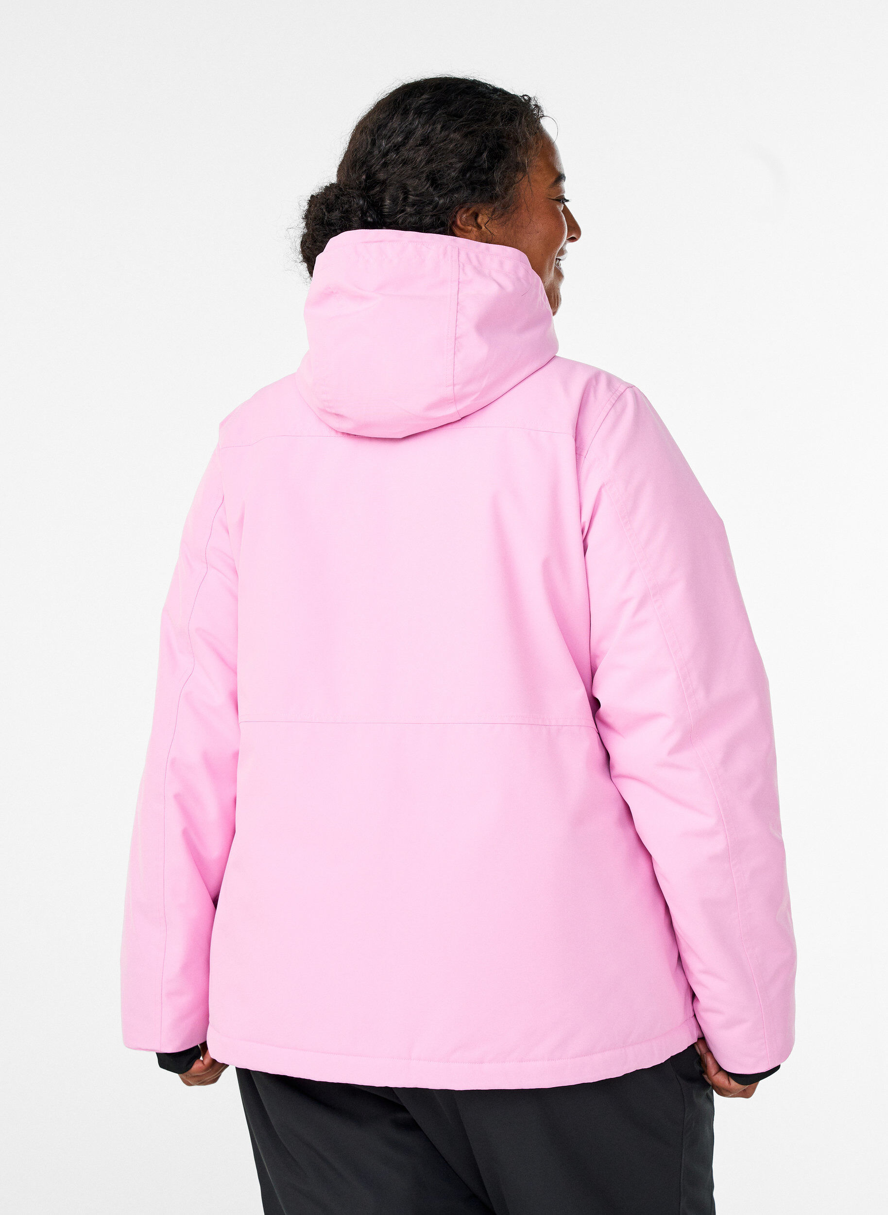 Zizzi Functionele ski-anorak met capuchon, Roze, Model image number 2