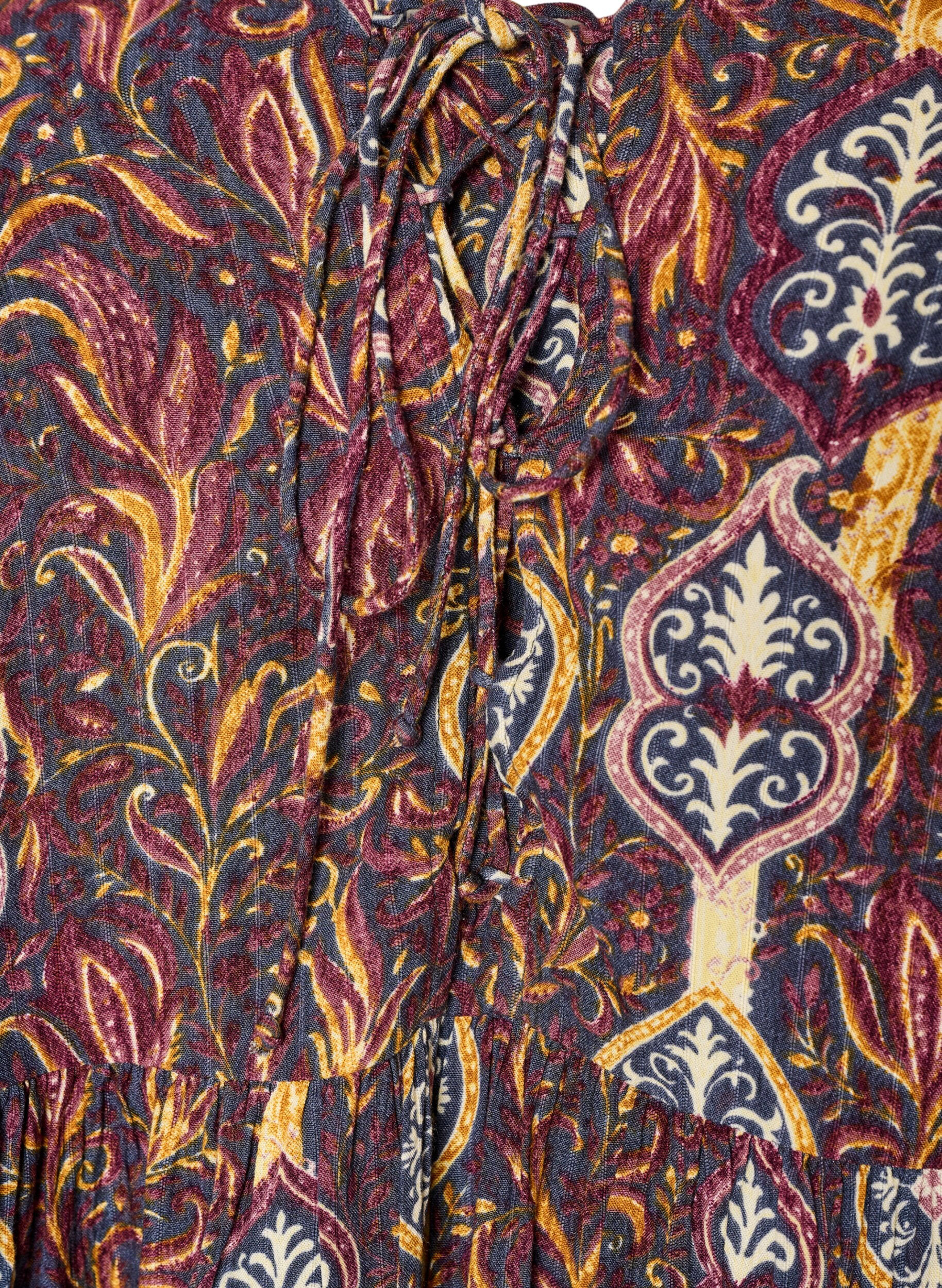 ZizziBlouse met paisleyprint en kanten detail, Paars, Packshot image number 2