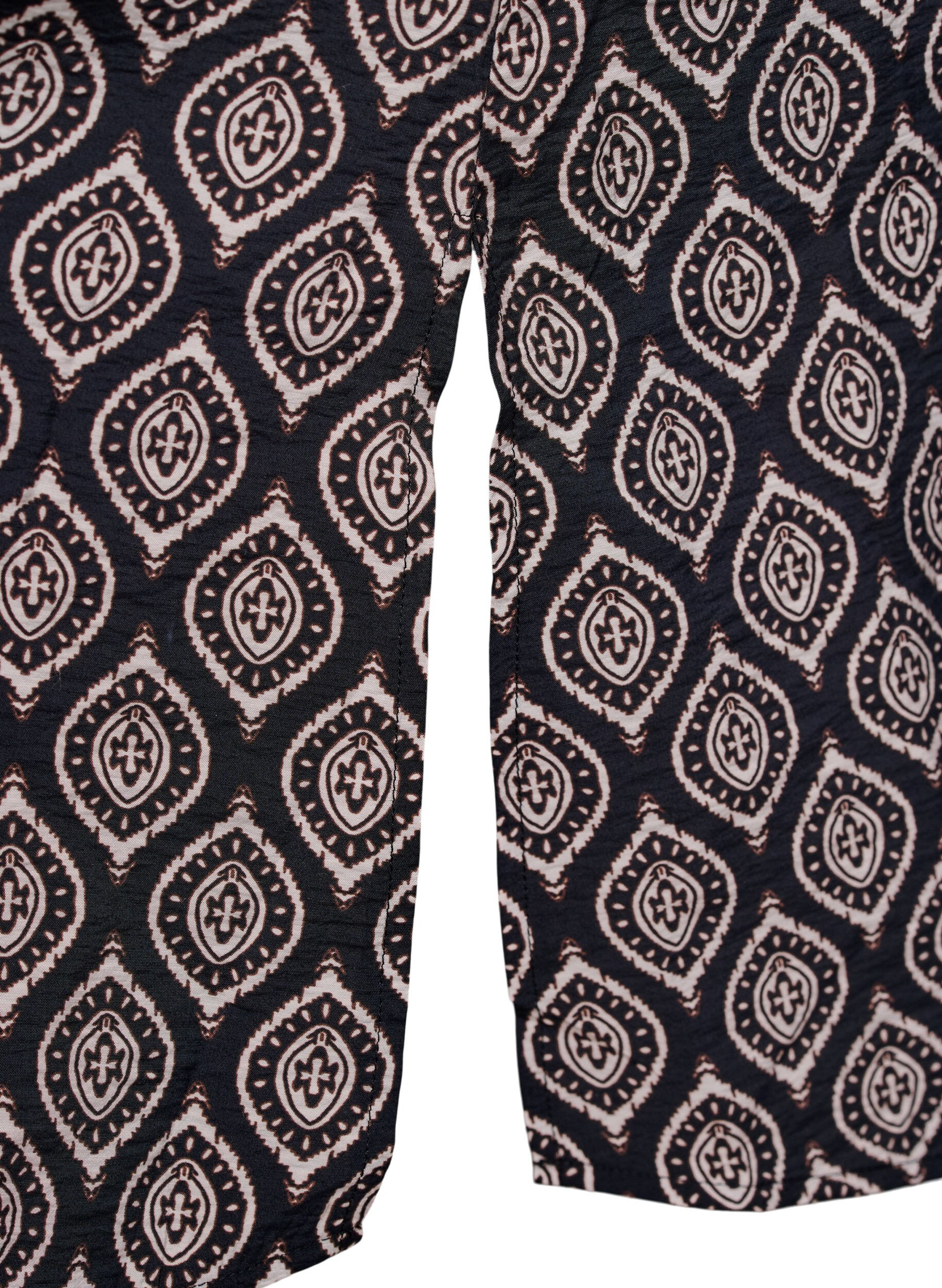 Zizzi Jurk met V-hals van viscose, Blauw, Packshot image number 3