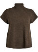 Gebreide vest met col, Bruin, Packshot image number 0