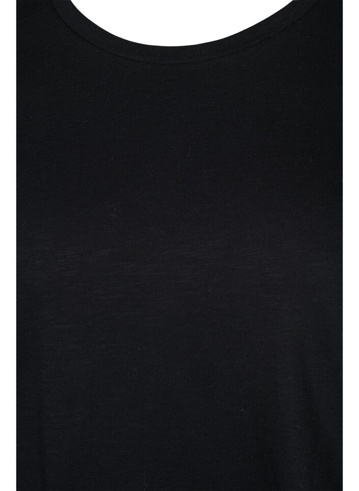 Set van 2 basic t-shirts in katoen, Black/Black, Packshot image number 2