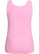 Effen basic top in katoen, Roze, Packshot image number 1