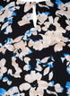 Viscose blouse met print en smok, Zwart, Packshot image number 2