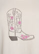 T-shirt met print, Vanille, Packshot image number 2
