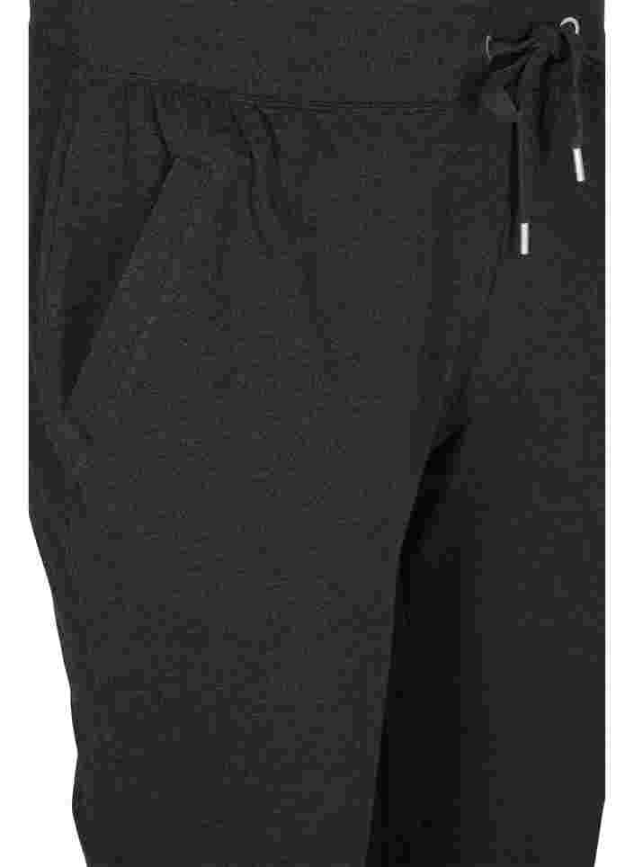 Losse sweatpants met zakken, Black, Packshot image number 2