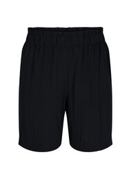 Losse shorts van viscose, Black