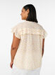 Mouwloze A-lijn katoenen blouseshirt, Geel, Model image number 2