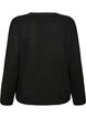 Jumper met ronde hals en losse pasvorm, Zwart, Packshot image number 1