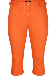 Nauwsluitende 3/4 broek met rits, Orange 