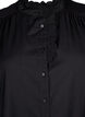 Visicoshirt Blouse met ruffles, Black, Packshot image number 2