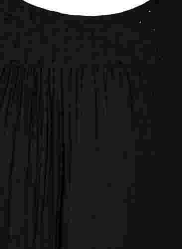 Mouwloze midi-jurk van katoen, Black, Packshot image number 2
