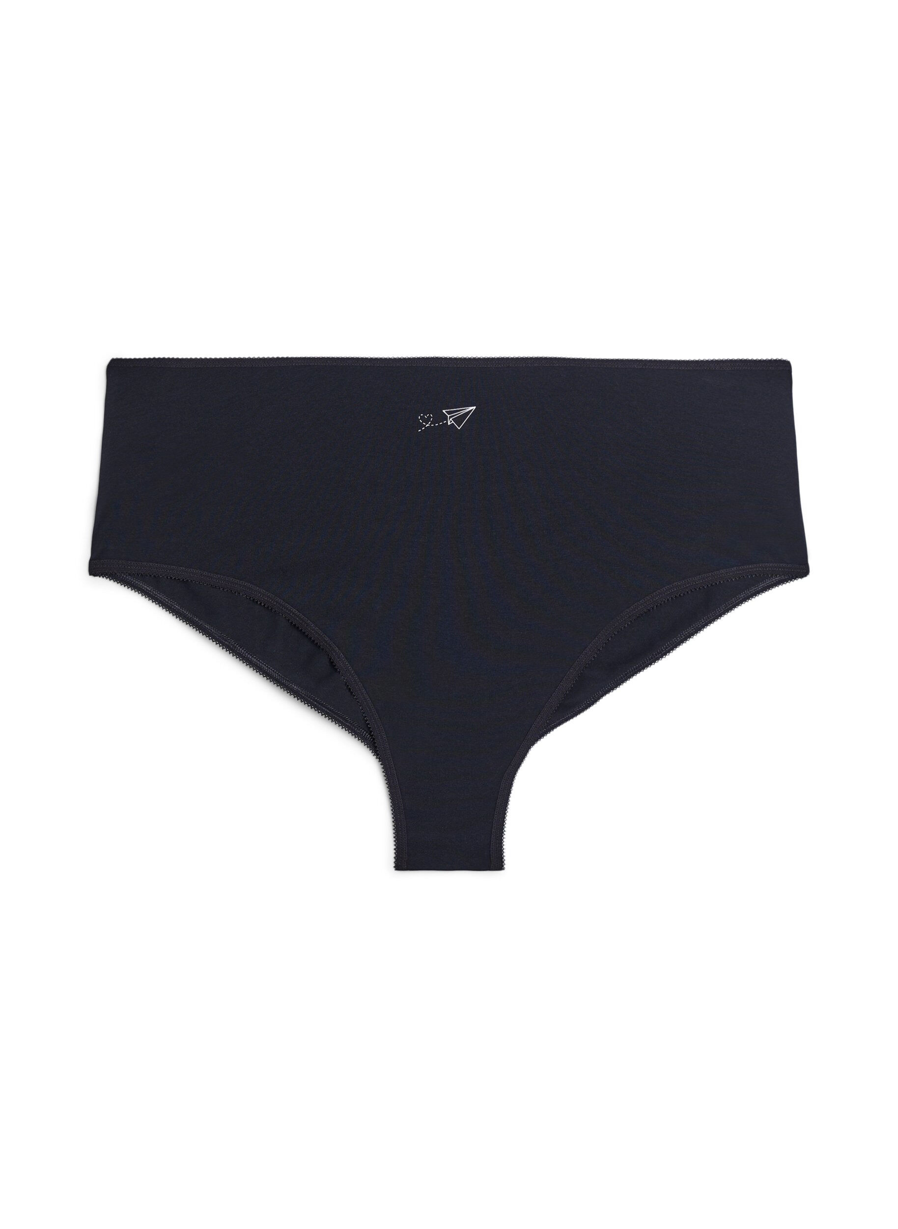 Zizzi 7-pack hipsterslip met normale taille, Paars, Packshot image number 2