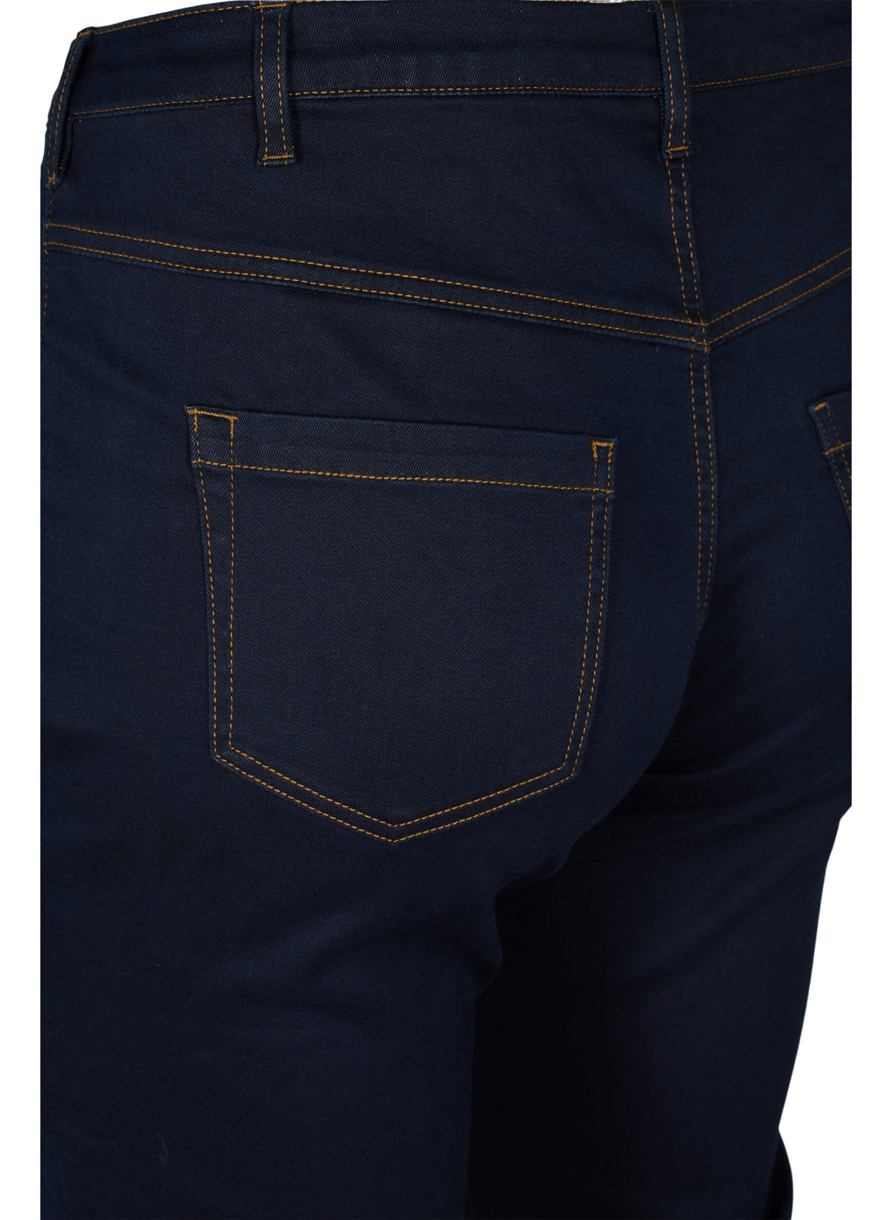 Zizzi Slim fit Emily jeans met normale taille, Blauw, Packshot image number 3