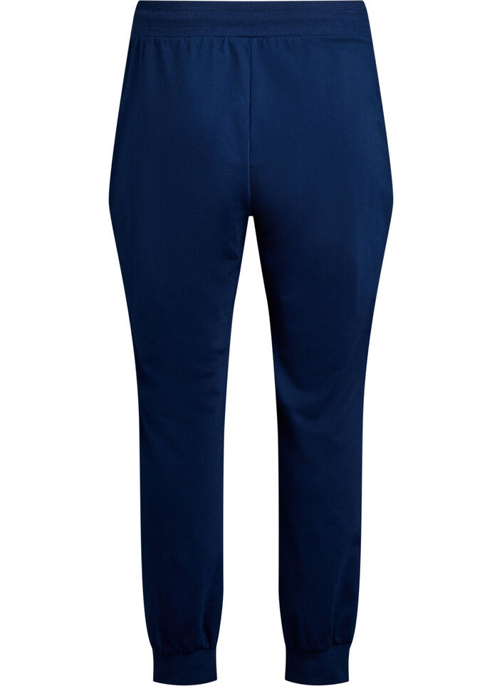 Losse trainingsbroek met zakken, Blauw, Packshot image number 1
