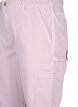 Gestreepte cargo jeans met rechte pasvorm, Rose White Stripe, Packshot image number 2