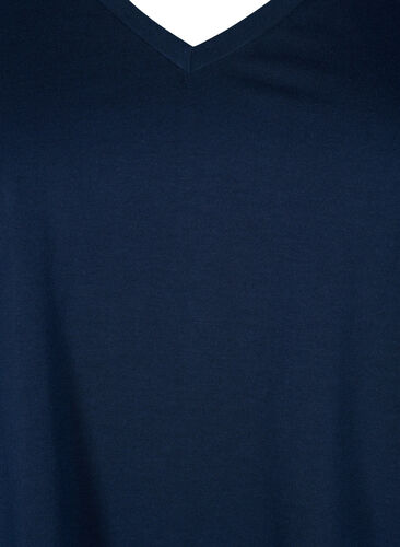 T-shirt met korte mouwen en v-hals, Navy Blazer, Packshot image number 2