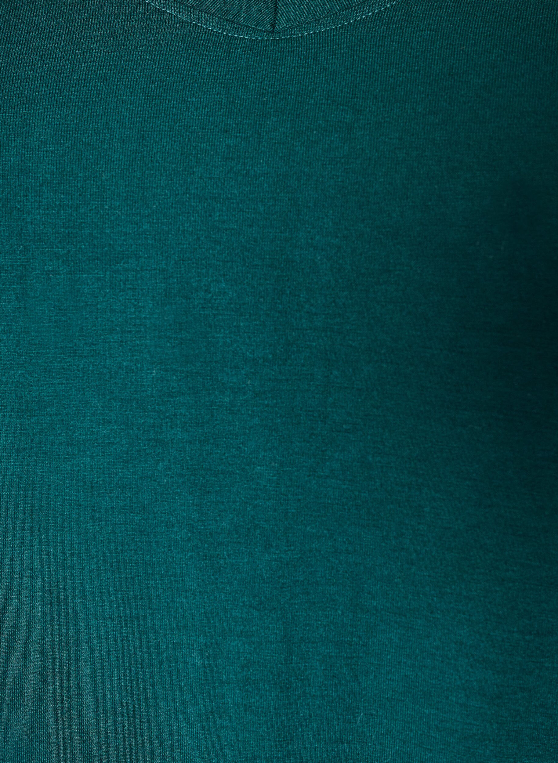 ZizziBasic T-shirt met V-hals van viscose, Groen, Packshot image number 2