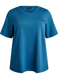 T-shirt in modalmix, Blauw