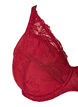 Gewatteerde kanten beha met beugel, Rood, Packshot image number 2