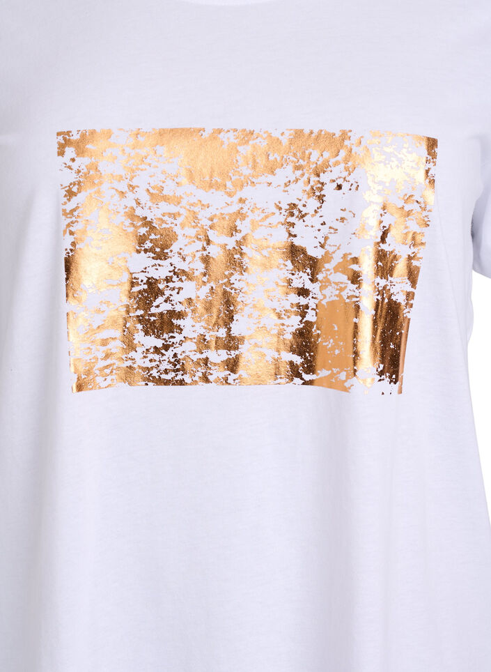 T-shirt met print, Wit, Packshot image number 2