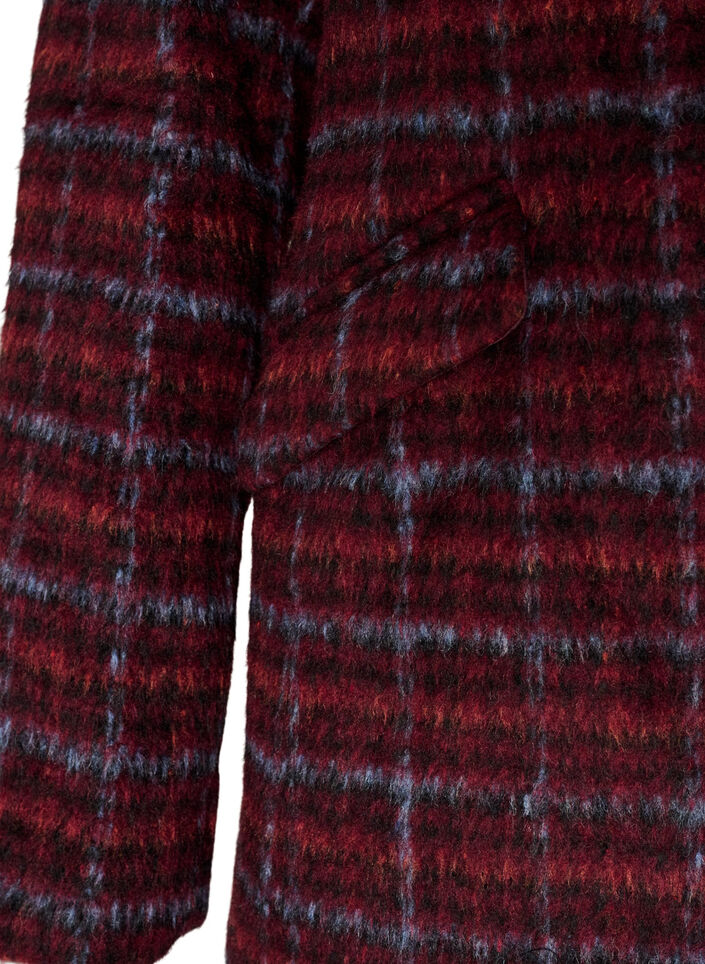 Geruit jasje met zakken, Rood, Packshot image number 3