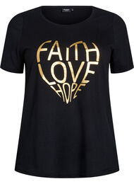 FLASH - T-shirt met motief, Zwart