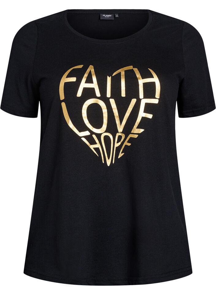 FLASH - T-shirt met motief, Zwart, Packshot image number 0