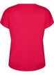 Losvallend trainings-T-shirt met V-hals, Roze, Packshot image number 1