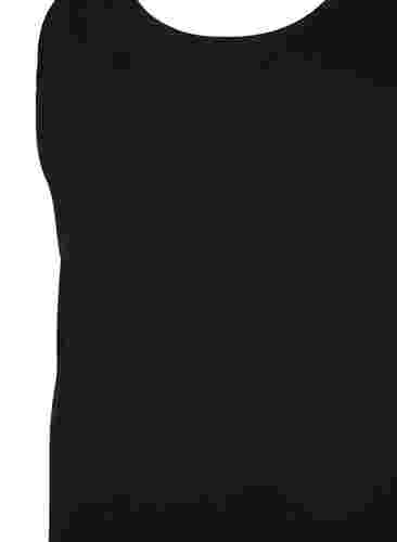 Effen gekleurd basic top in katoen, Black, Packshot image number 2