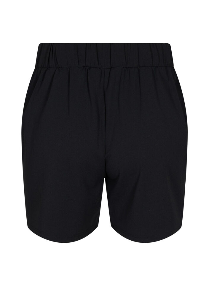 Korte broek met zakken en losse pasvorm, Zwart, Packshot image number 1