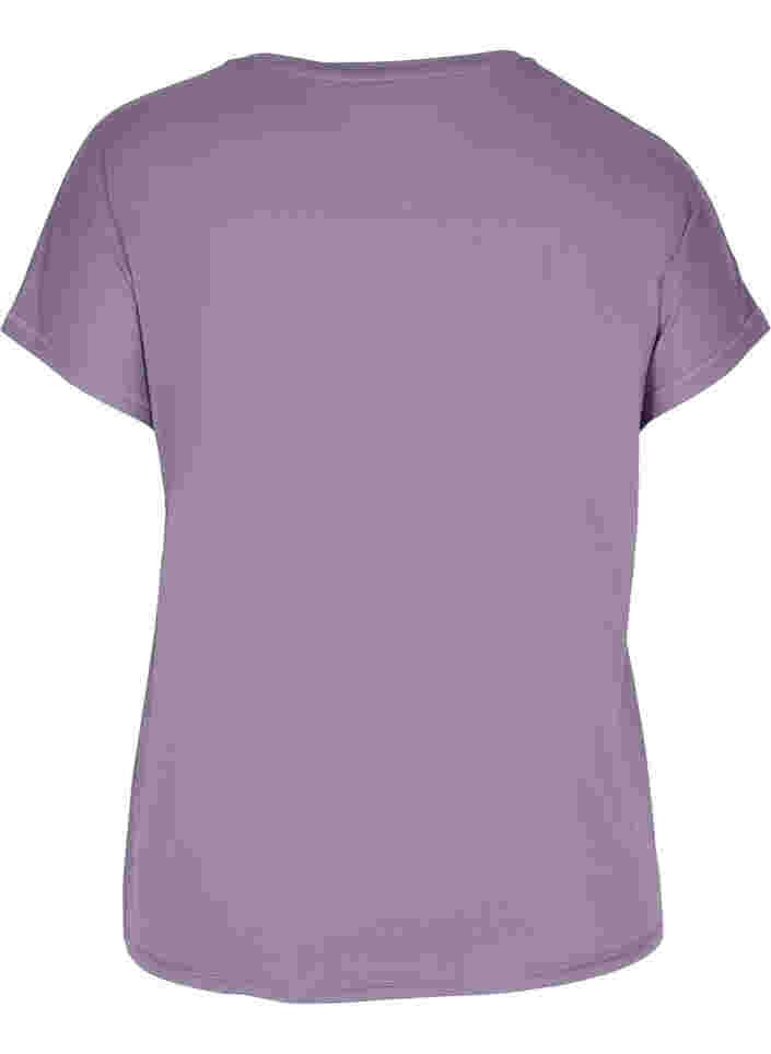 Effen sportshirt, Purple Sage, Packshot image number 1